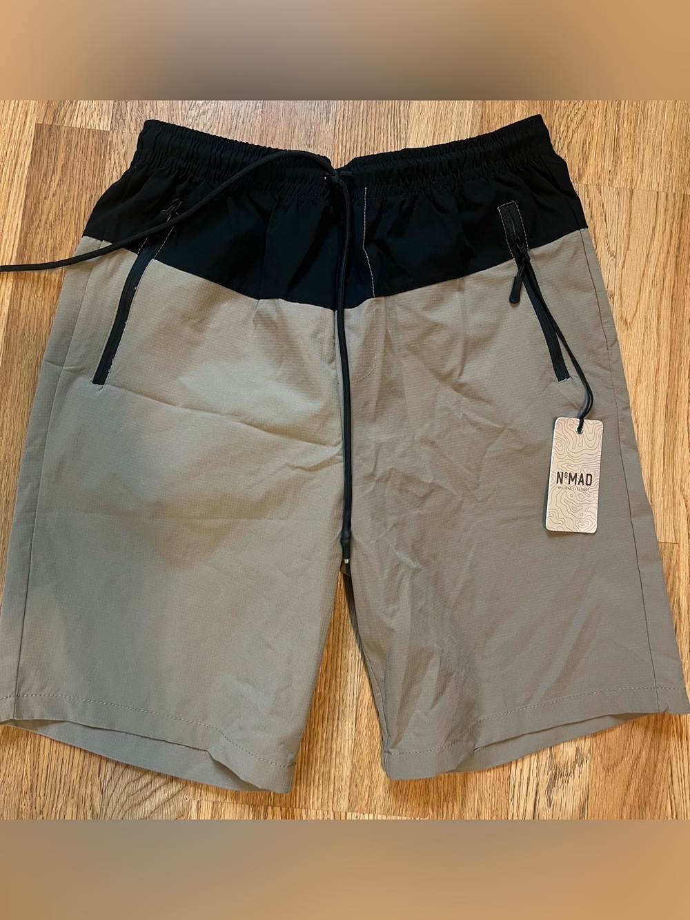 Nomad Black and Tan Two-Tone Athletic Men’s Shorts